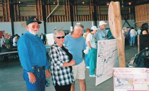 Geroge Madsen and wife on left Festival of History July 24, 2004