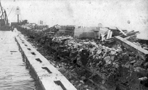 West Pier reconstruction c1909